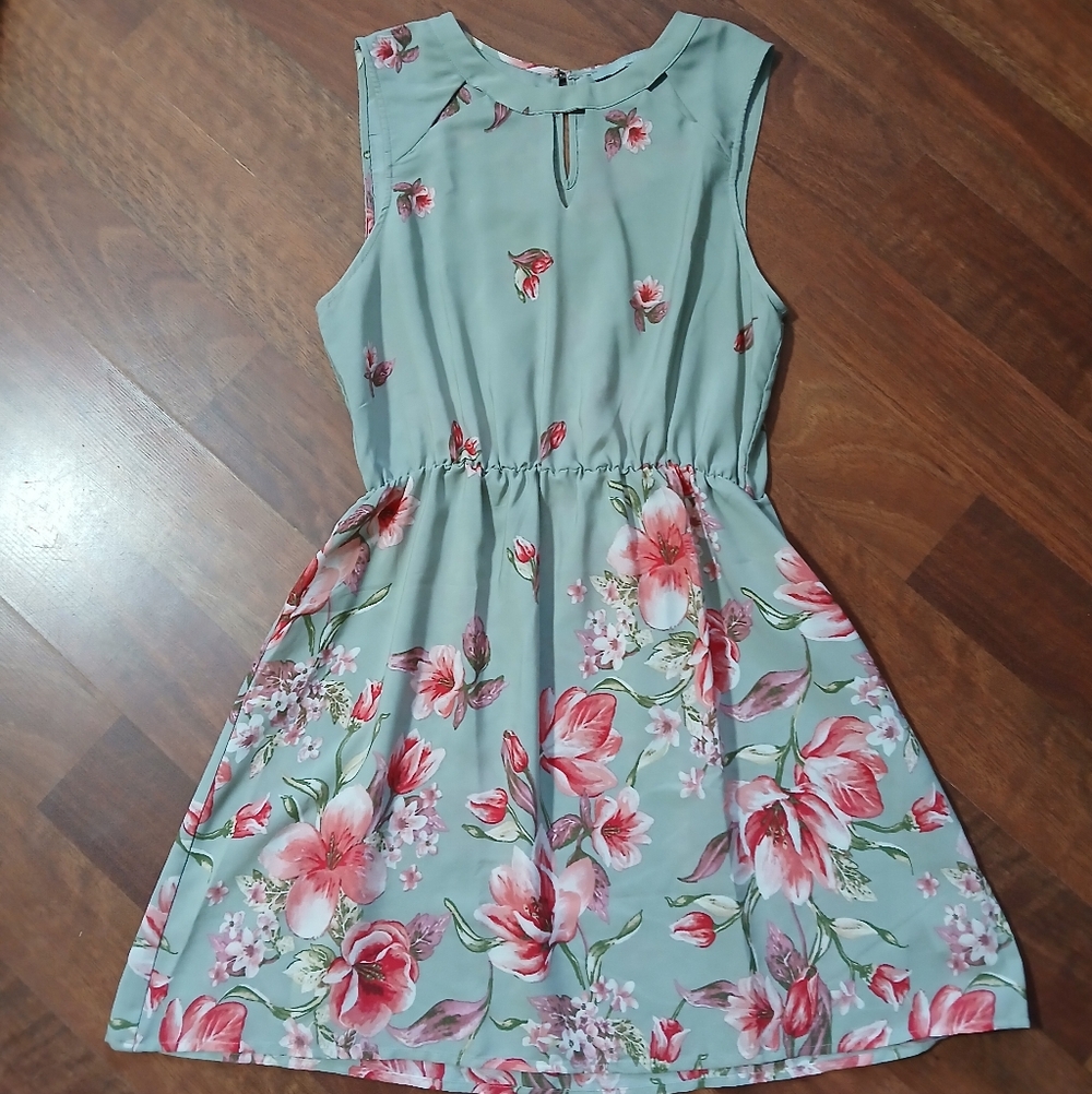 Womens Sweet Rain Floral Dress